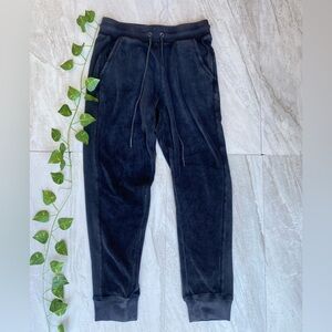 Skinnygirl Jogger Pants Black Tracksuit Track Pant SMALL Velour Sweatpants Y2K